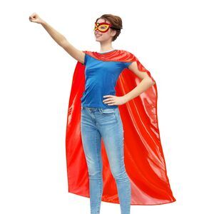 3668 Adult Super Hero Capes And Mask For Superhero Costume
